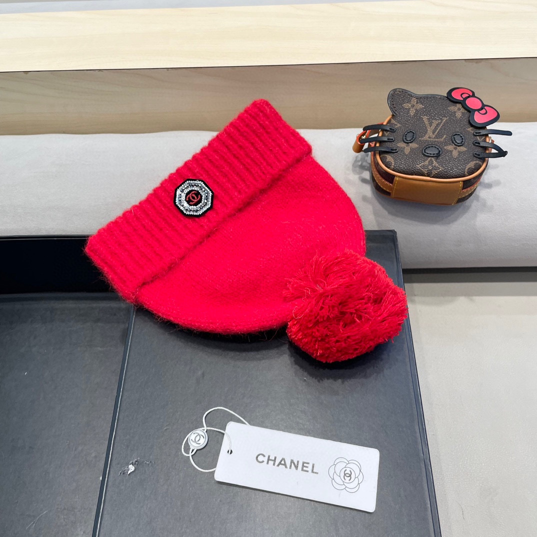 Chanel外贸秋冬男女美潮街头嘻哈说唱滑板时尚百搭织帽针织帽冷帽