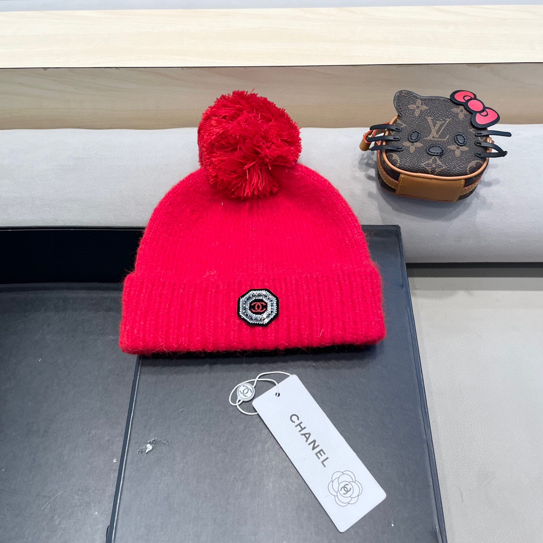 Chanel外贸秋冬男女美潮街头嘻哈说唱滑板时尚百搭织帽针织帽冷帽