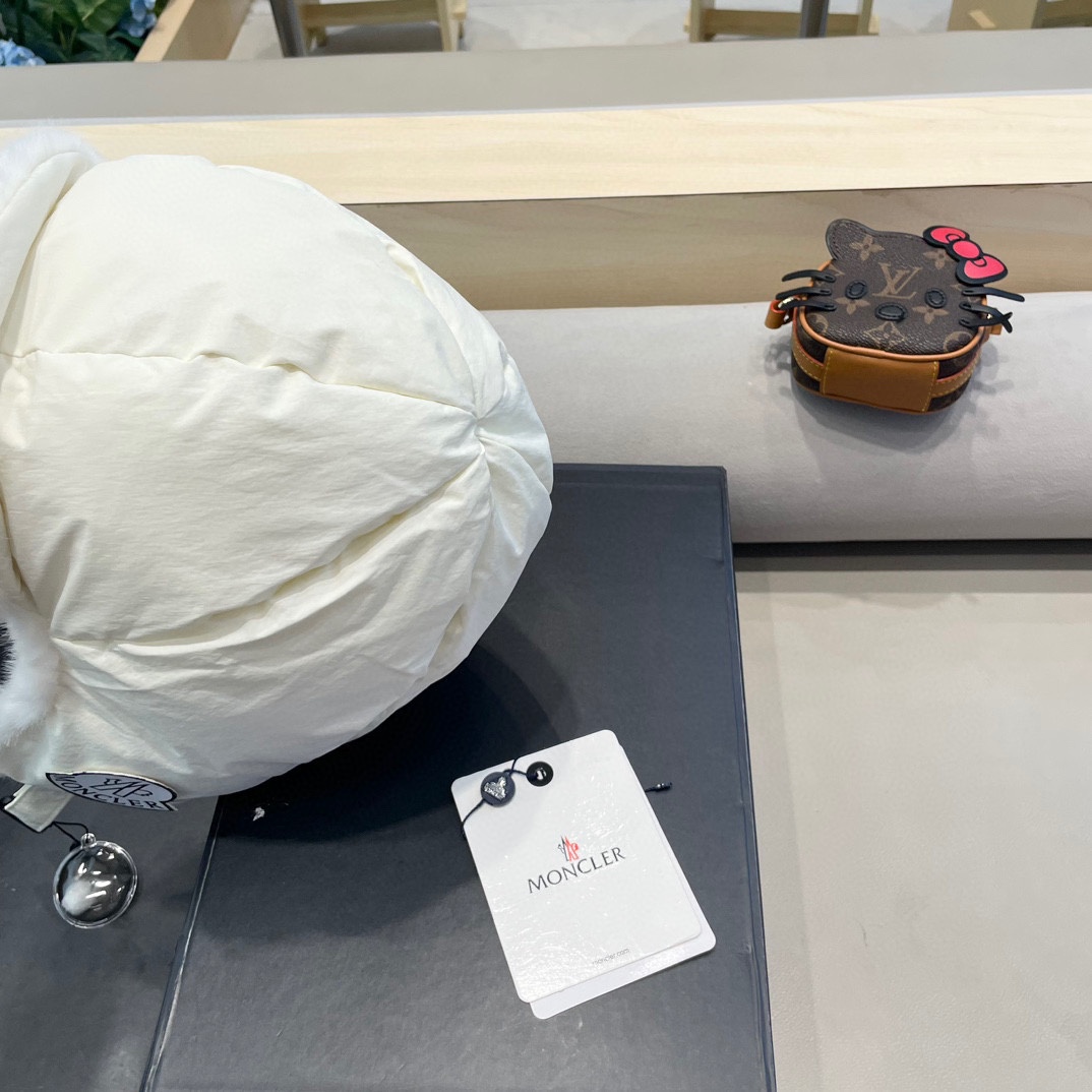 moncler东北雷锋帽秋冬季户外骑电动车防寒保暖护耳帽大头围羽绒棉帽子潮