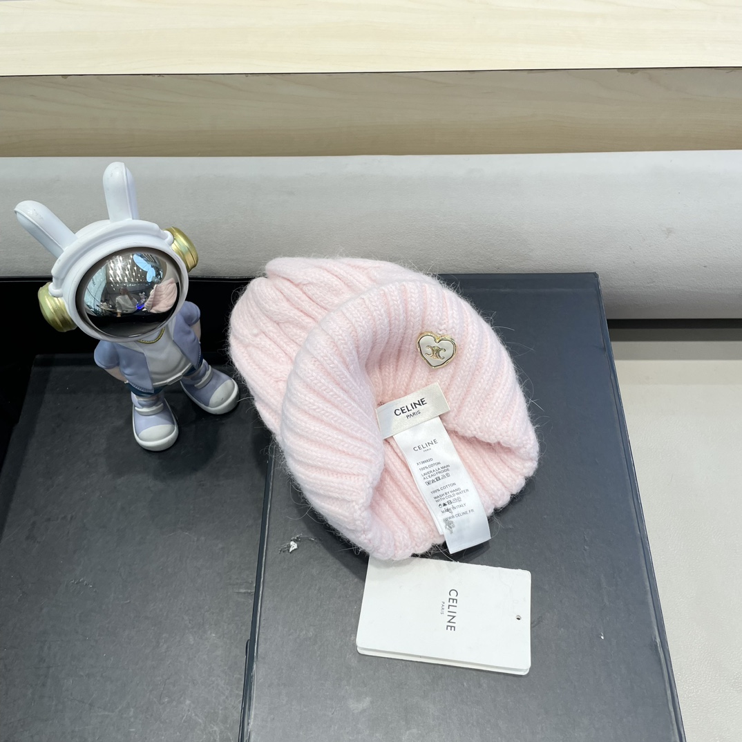 塞琳Celine针织毛线帽子女秋冬大头围保暖护耳冷帽日系百搭显脸小包头堆堆帽