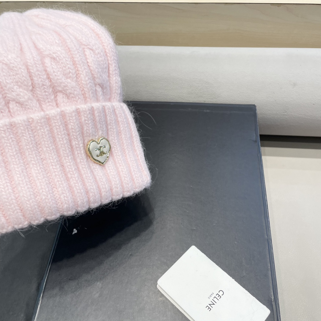 塞琳Celine针织毛线帽子女秋冬大头围保暖护耳冷帽日系百搭显脸小包头堆堆帽