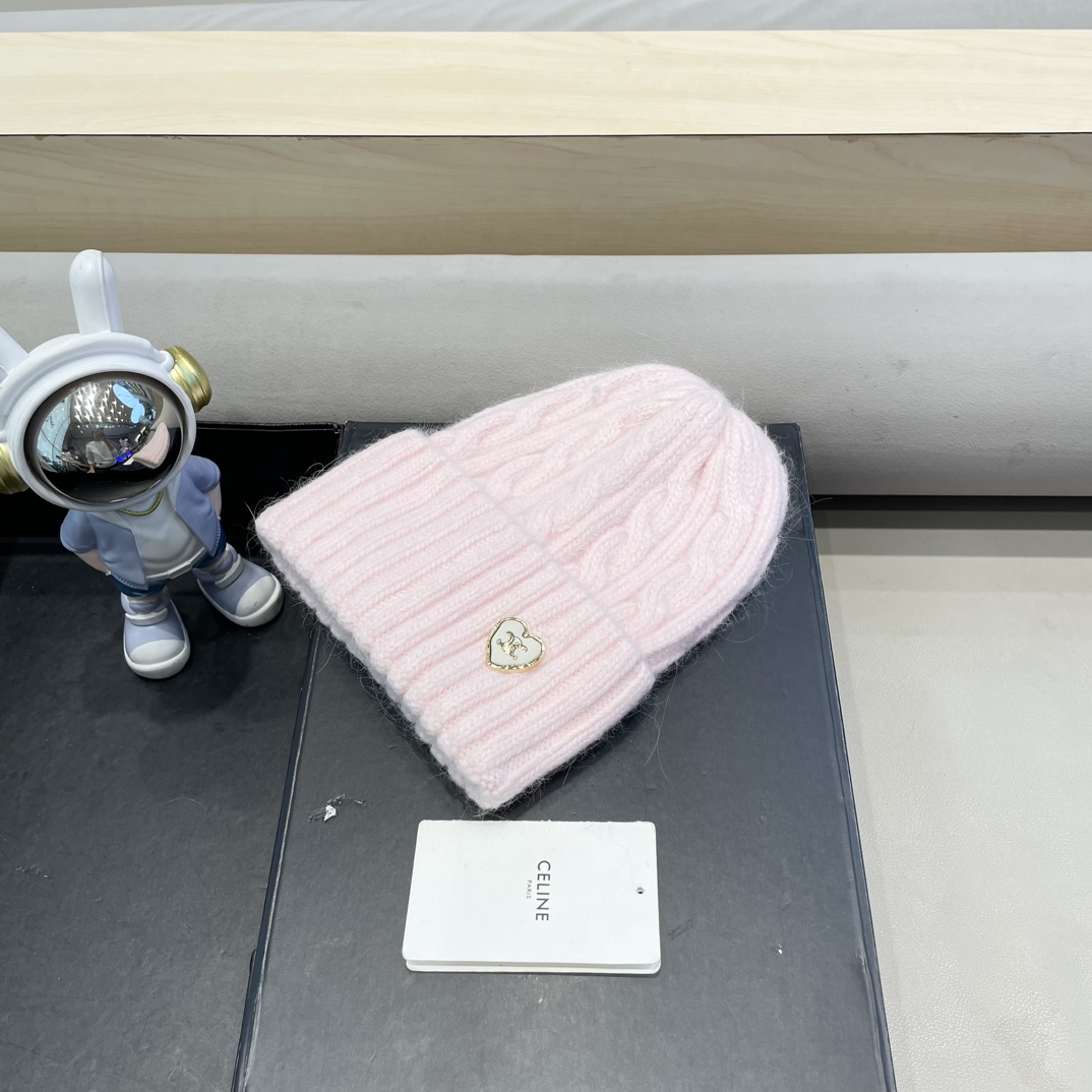 塞琳Celine针织毛线帽子女秋冬大头围保暖护耳冷帽日系百搭显脸小包头堆堆帽