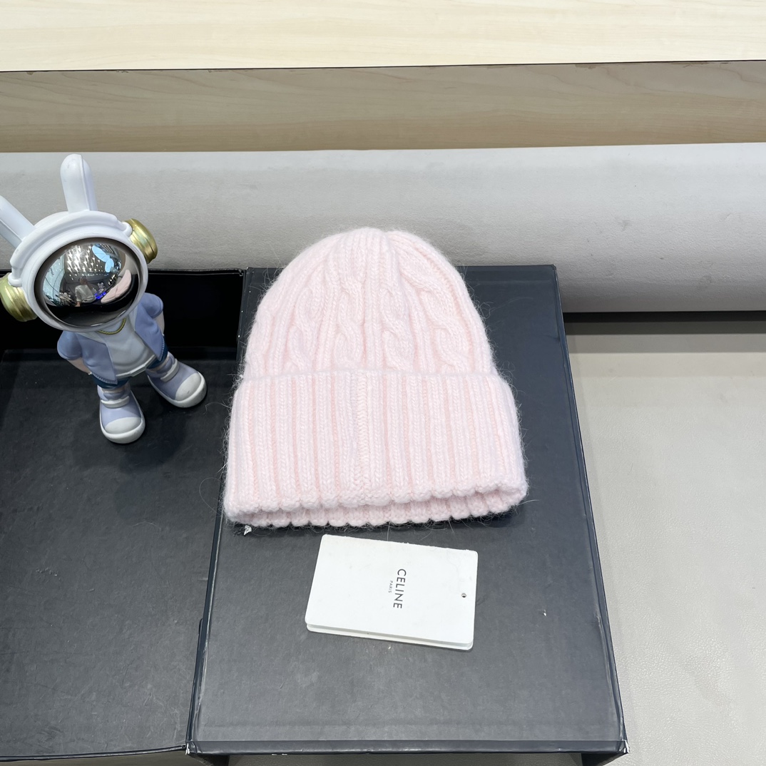 塞琳Celine针织毛线帽子女秋冬大头围保暖护耳冷帽日系百搭显脸小包头堆堆帽