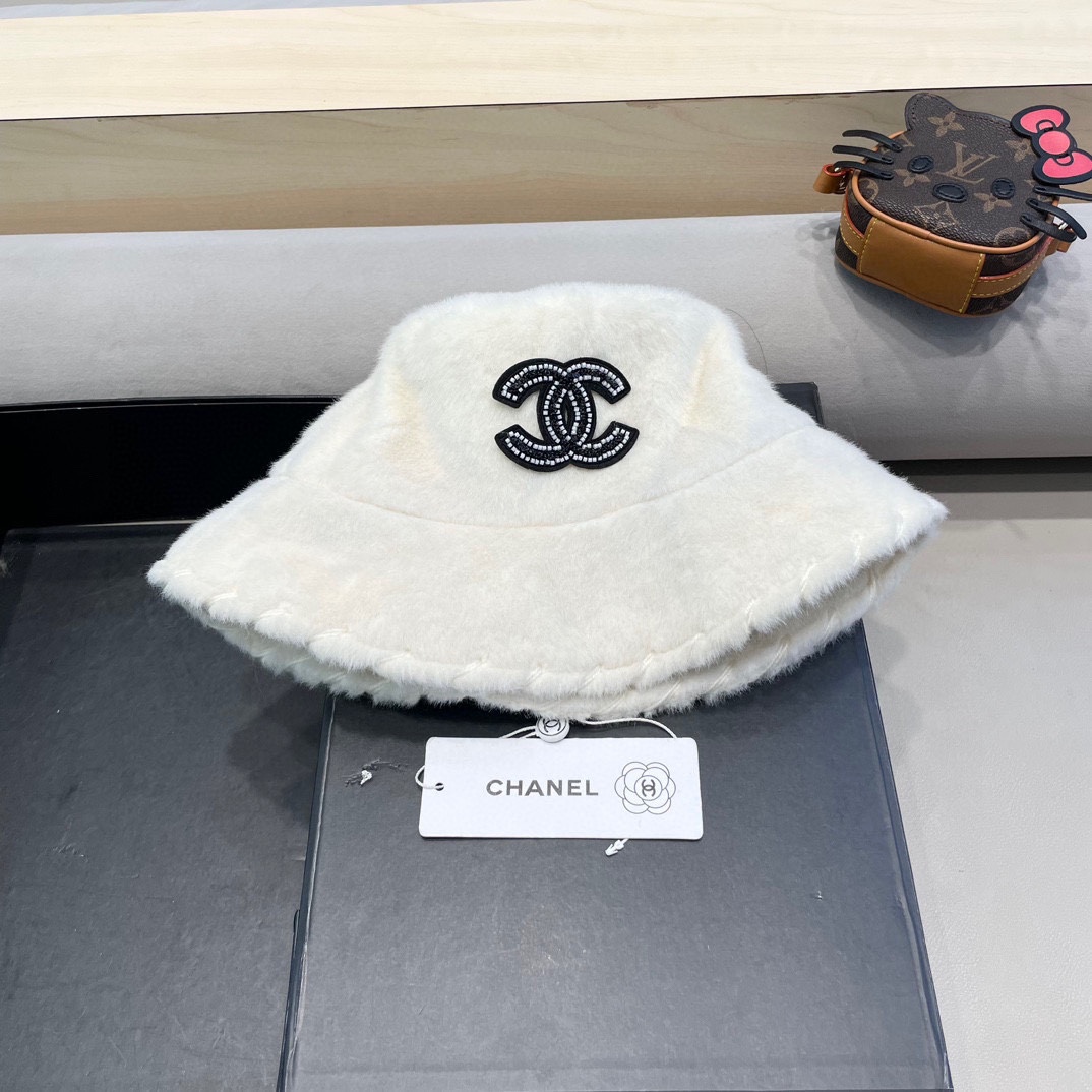 NO:216011,Chanel rabbit plush fisherman hat for women autumn and winter new Japanese high-end fashion warmth thickened sunshade retro trend basin hat fisherman hat baseball hat knit hat, hat, chanel, espadrilles, hats19860909Chanel兔毛绒渔夫帽女秋冬新款日系高级时尚保暖加厚遮阳复古潮流盆帽子帽子渔夫帽棒球帽针织帽,帽子,chanel,espadrilles,hats,hat