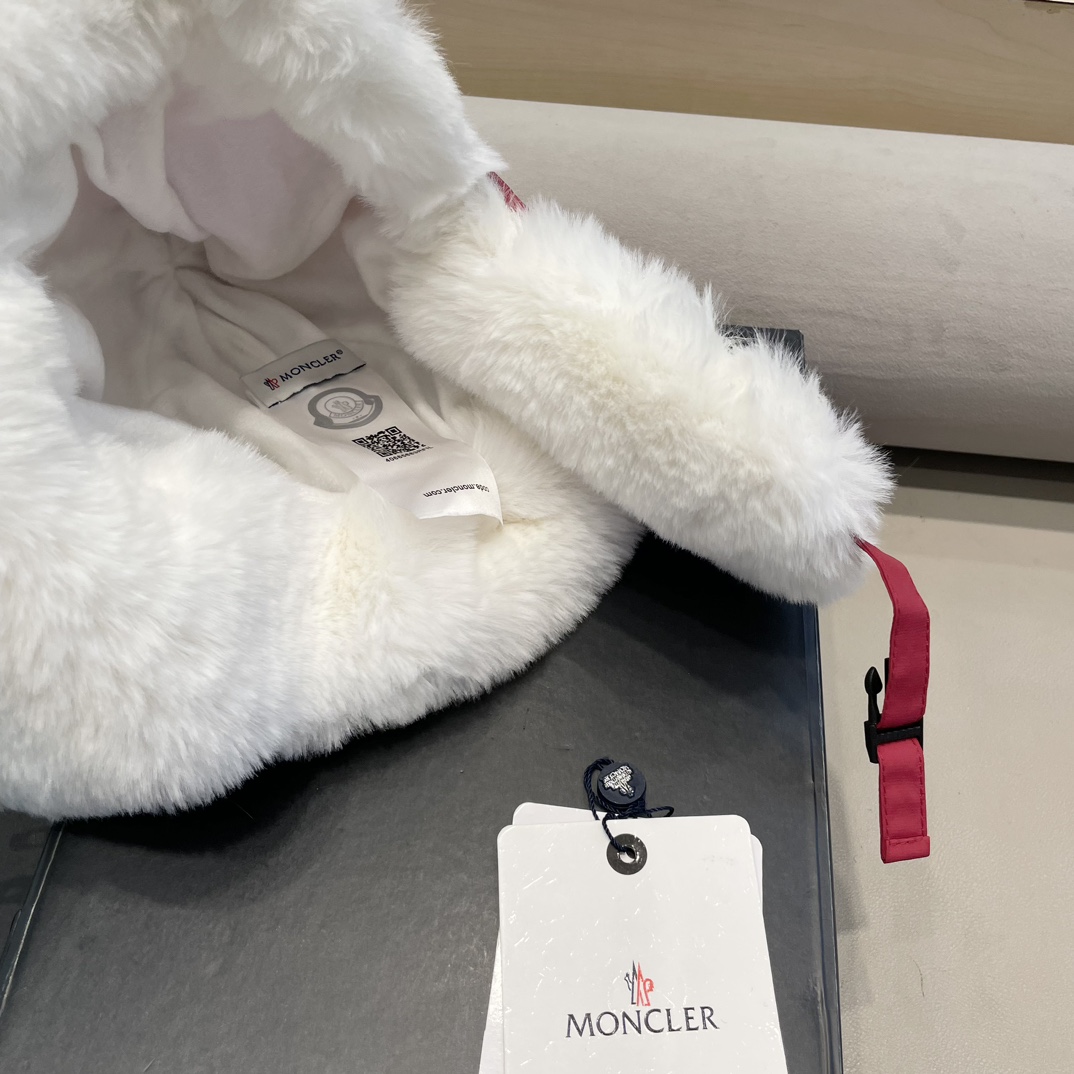 蒙口moncler2024冬季新款加厚毛绒雷锋帽女防寒大头围东北棉帽保暖骑车护耳帽