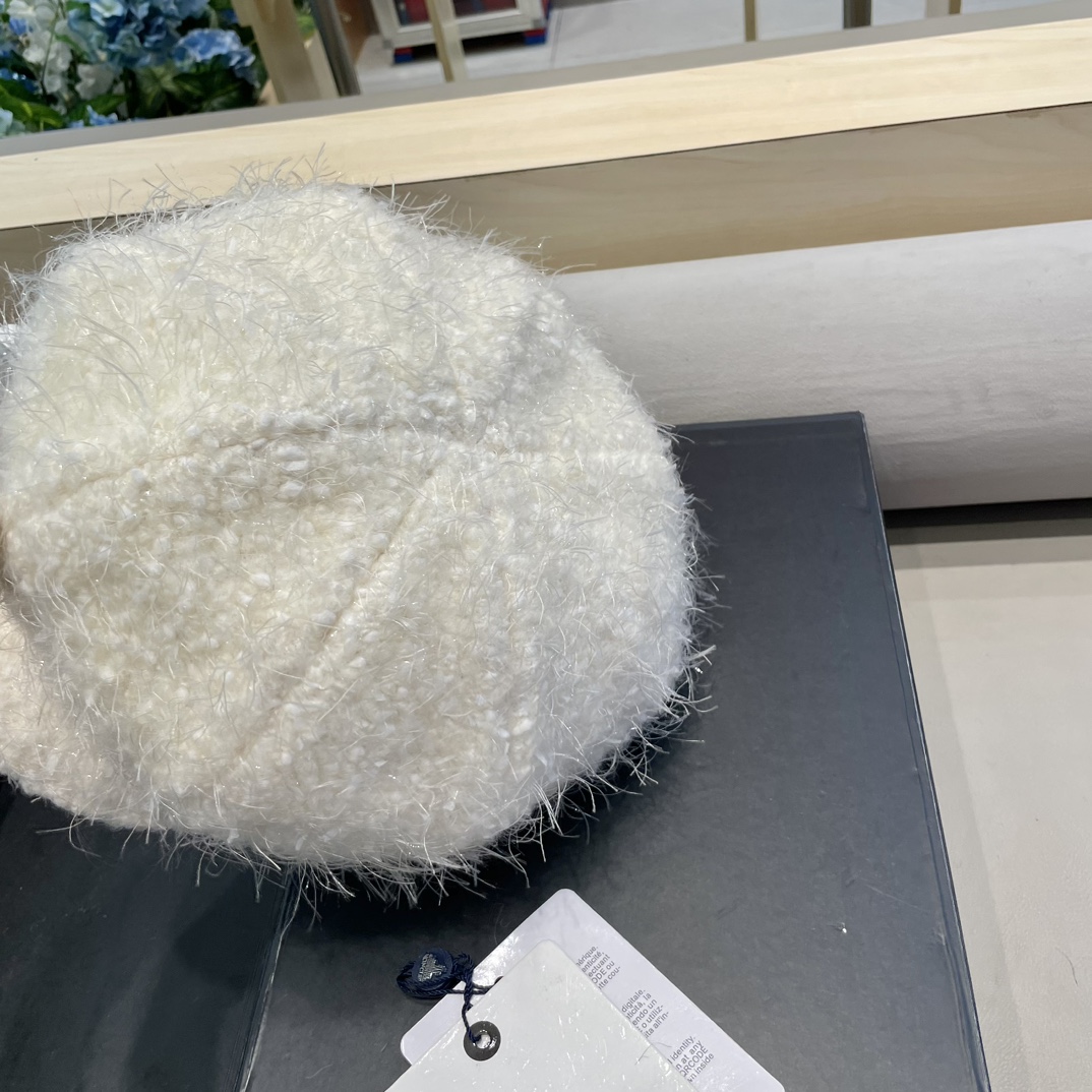 moncler贝雷帽女秋冬2024新款韩系气质羊毛画家蓓蕾帽显脸小八角帽