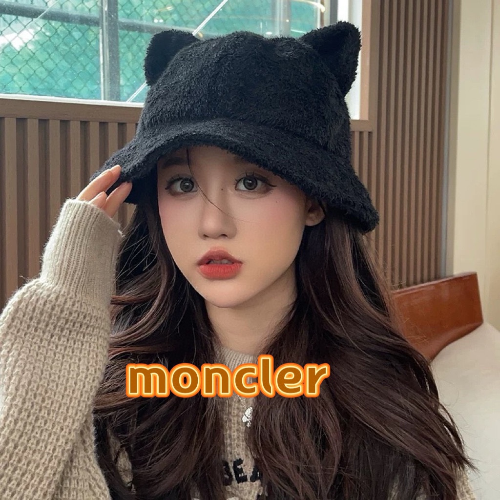 NO:670791,MONCLER Mouth Mouth 2025 New Hat Women's Autumn and Winter Thick Fisherman Hat Basin Hat Sweet and Cute Ears Furry Face Revealing Hat Fisherman Hat Baseball Cap Knitted Hat, Hat, Moncler, espadrilles, hats19860909MONCLER蒙口2025 新款帽子女秋冬厚款渔夫帽盆帽甜美可爱耳朵毛茸茸显脸帽子渔夫帽棒球帽针织帽,帽子,Moncler,espadrilles,hats,hat