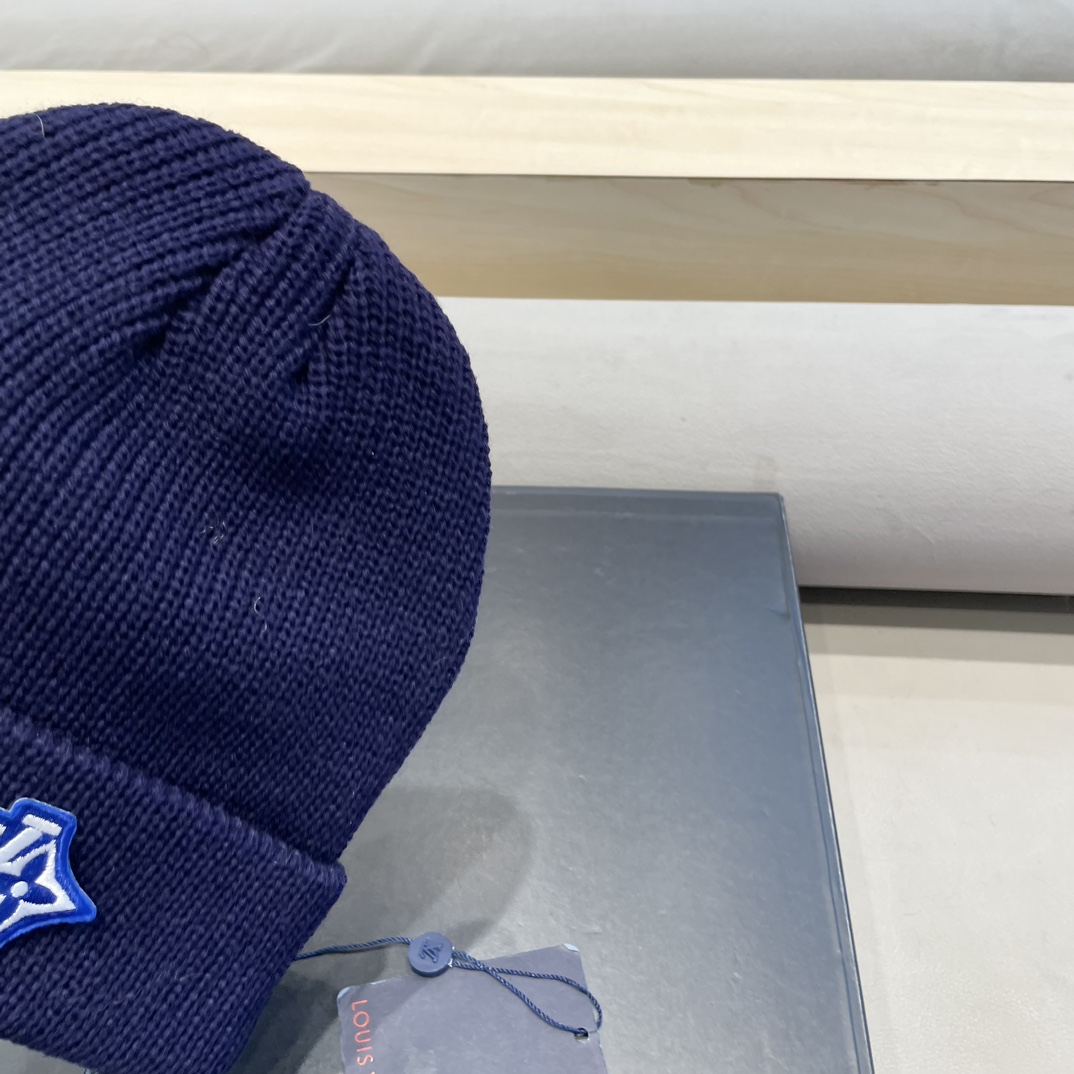 lv路易威登纯色基础款针织帽男韩版休闲百搭学生情侣冷帽女秋冬保暖毛线帽子