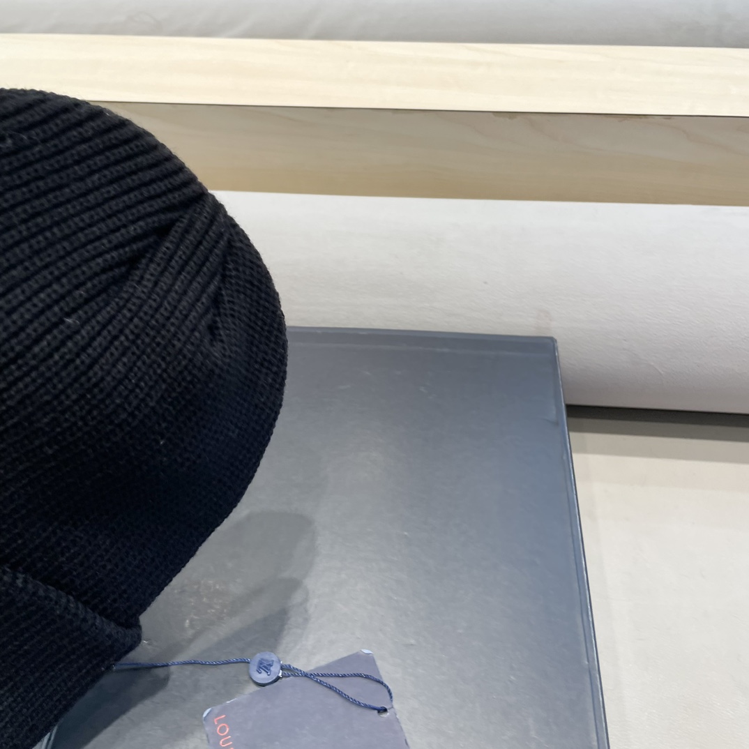 lv路易威登纯色基础款针织帽男韩版休闲百搭学生情侣冷帽女秋冬保暖毛线帽子