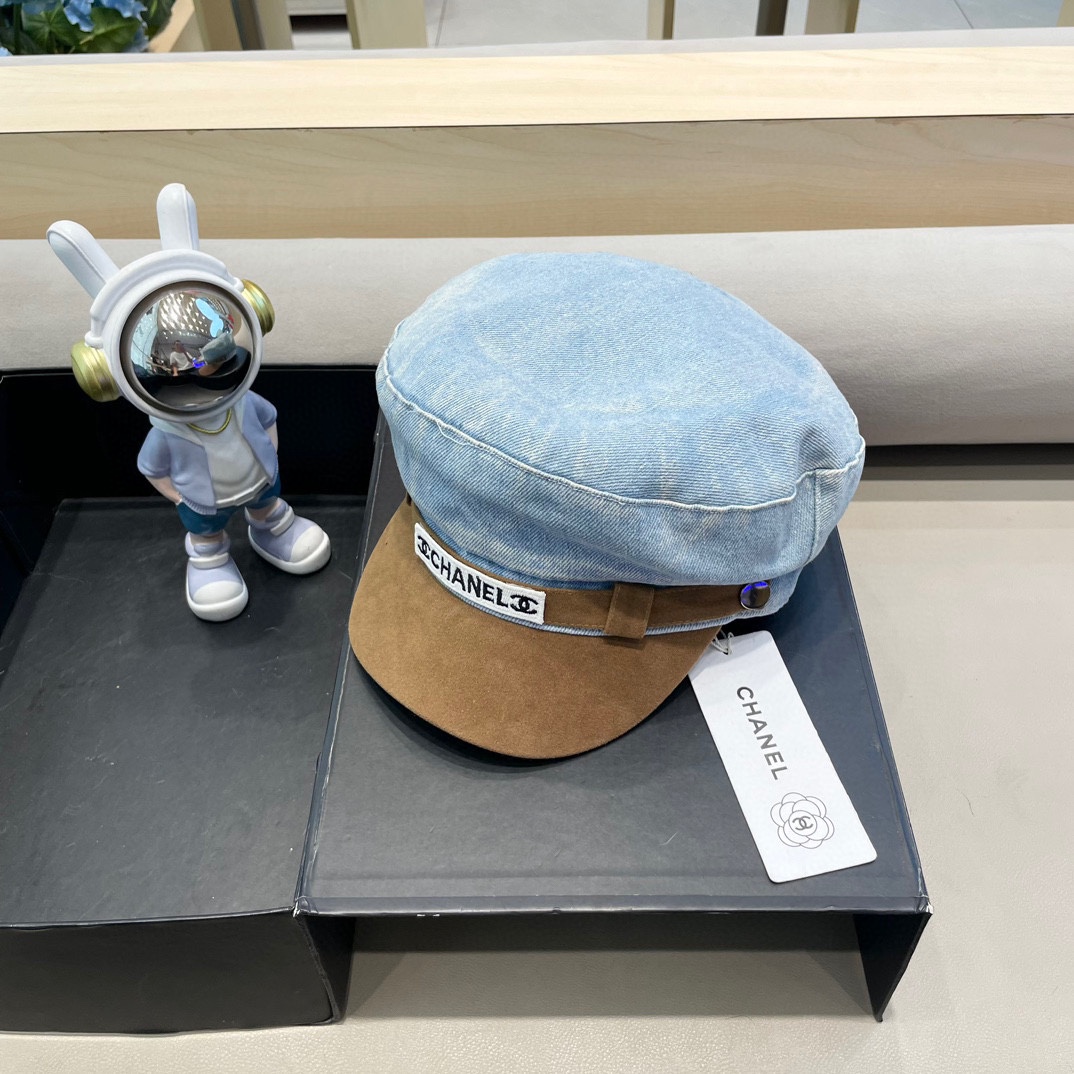 NO:216266,Chanel Korean version color block flat top denim octagonal hat women autumn and winter retro literary face showing little beret big head painter hat fisherman hat baseball hat knit hat, hat, chanel, espadrilles, hats19860909Chanel韩版拼色平顶牛仔八角帽女秋冬复古文艺显脸小贝雷帽大头围画家帽帽子渔夫帽棒球帽针织帽,帽子,chanel,espadrilles,hats,hat