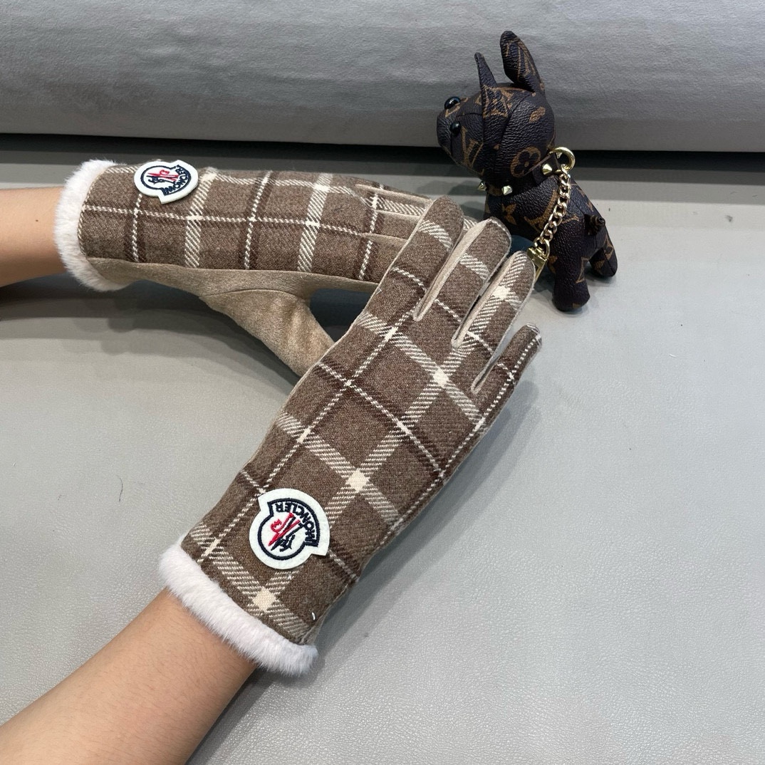 Moncler P200 Wool Gloves: Fashionable, Warm, Classic Plaster Design, Cozy and Soft! - 图片 7