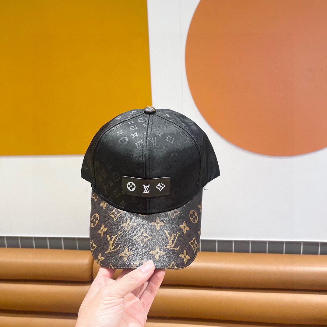 2026春夏新款LV新款鸭舌帽，高品质棒球帽，黑 咖两色，头围57cm左右