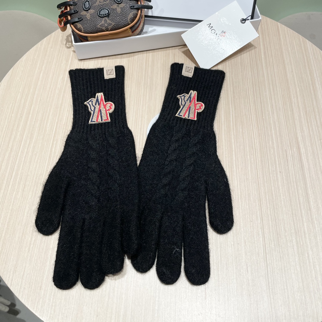 P213 Moncler’s retro-mixed plastered wool gloves - 图片 2