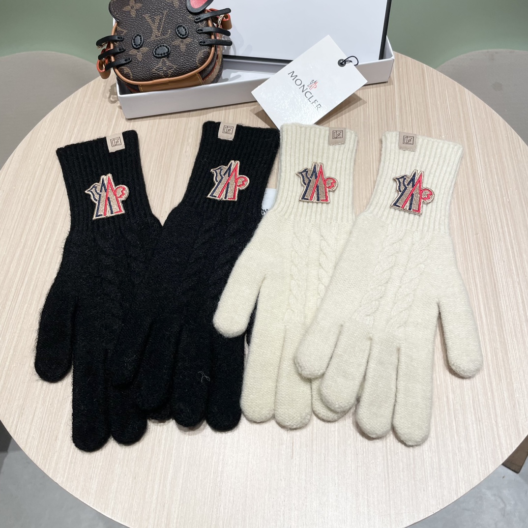 P213 Moncler’s retro-mixed plastered wool gloves - 图片 1