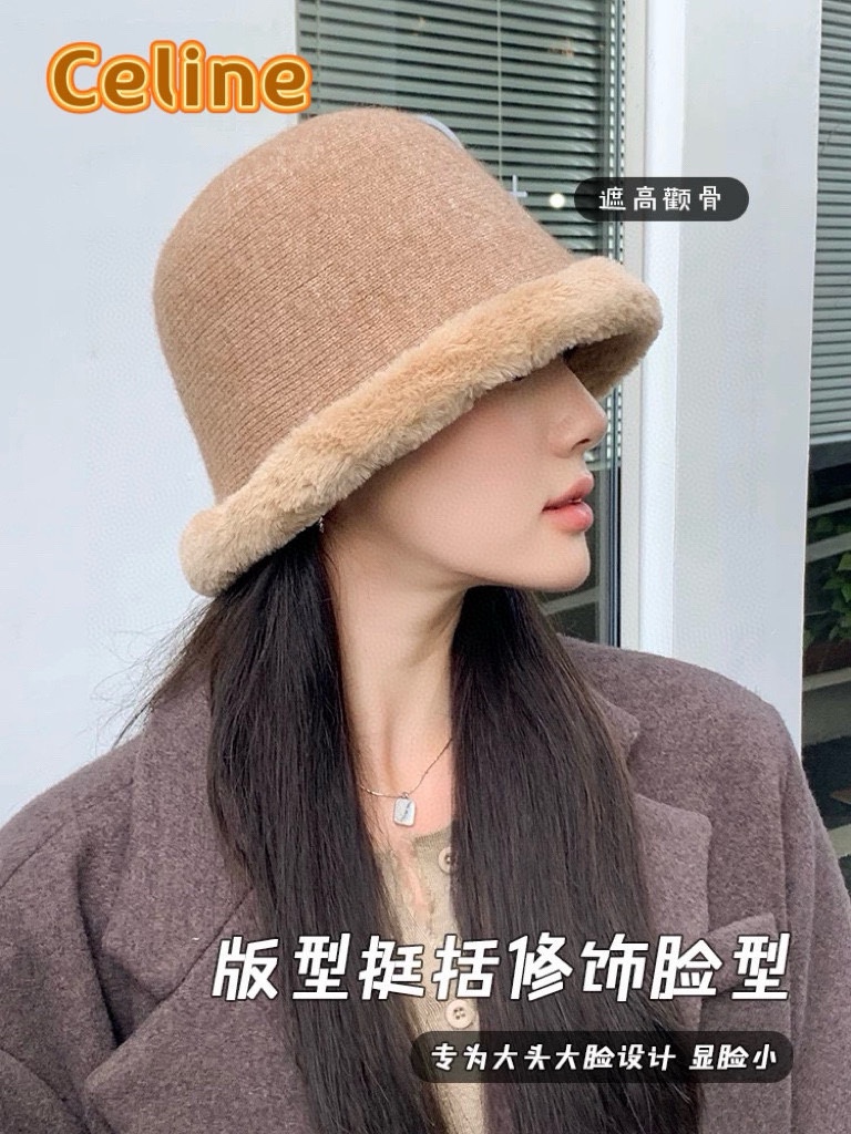 NO:216772,Celine Celine Warm Fisherman Hat Women Plush Hat Big Head Bucket Hat Khaki Face Small Basin Hat Hairy Hat Fisherman Hat Baseball Hat Knitted Hats, Hats, Celine, Celine, espadrilles, Hats19860909Celine赛琳保暖渔夫帽女毛毛绒帽大头围水桶帽子卡其色显脸小盆帽毛茸茸帽子渔夫帽棒球帽针织帽,帽子,celine,celine,espadrilles,hats,hat