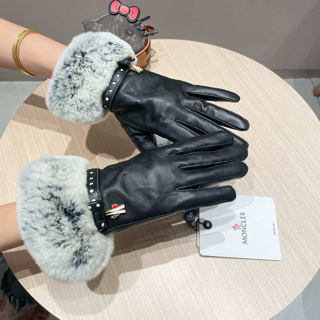 Fashionable Female Rabbit-Weasel Gloves for Autumn and Winter, Warm and Cozy (Code: L, XXL) - 图片 4