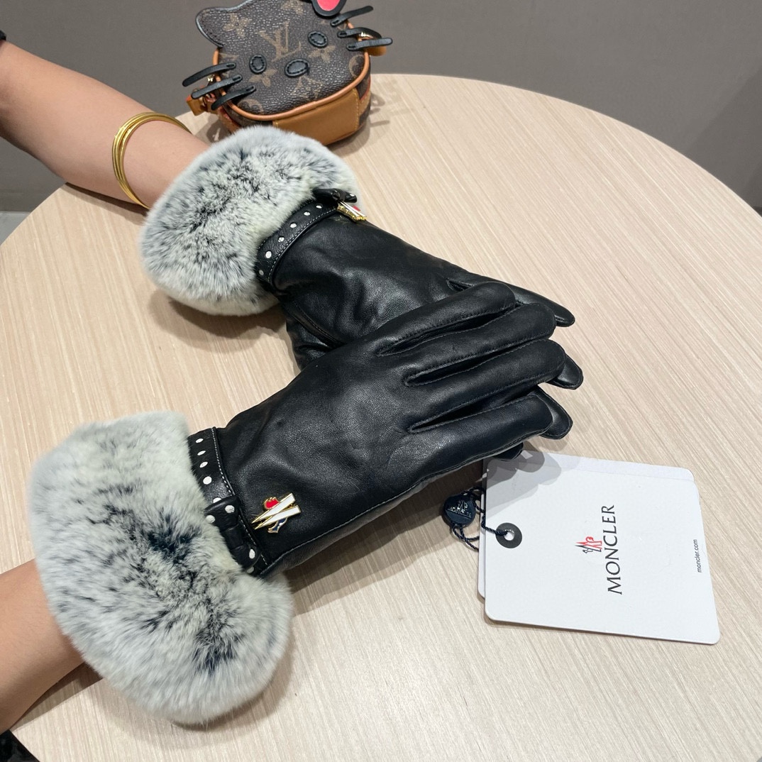 Fashionable Female Rabbit-Weasel Gloves for Autumn and Winter, Warm and Cozy (Code: L, XXL) - 图片 3