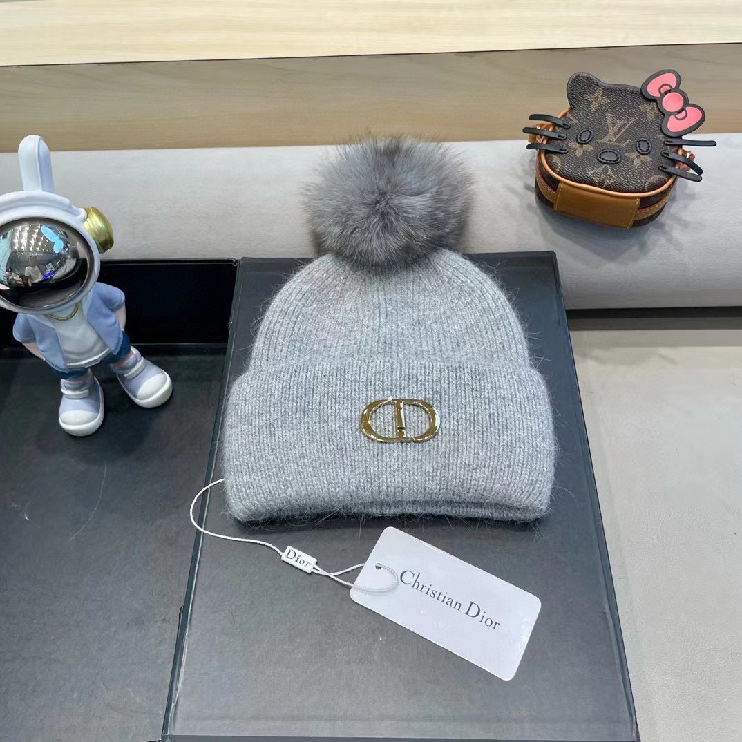 NO:217337,Dior embroidered wool hat, rabbit wool knit hat, autumn and winter warm artifact hat fisherman hat baseball hat knit hat, hat, dior, dior, espadrilles, hats19860909Dior迪奥刺绣毛线帽,兔毛针织帽,秋冬保暖神器帽子渔夫帽棒球帽针织帽,帽子,dior,dior,espadrilles,hats,hat