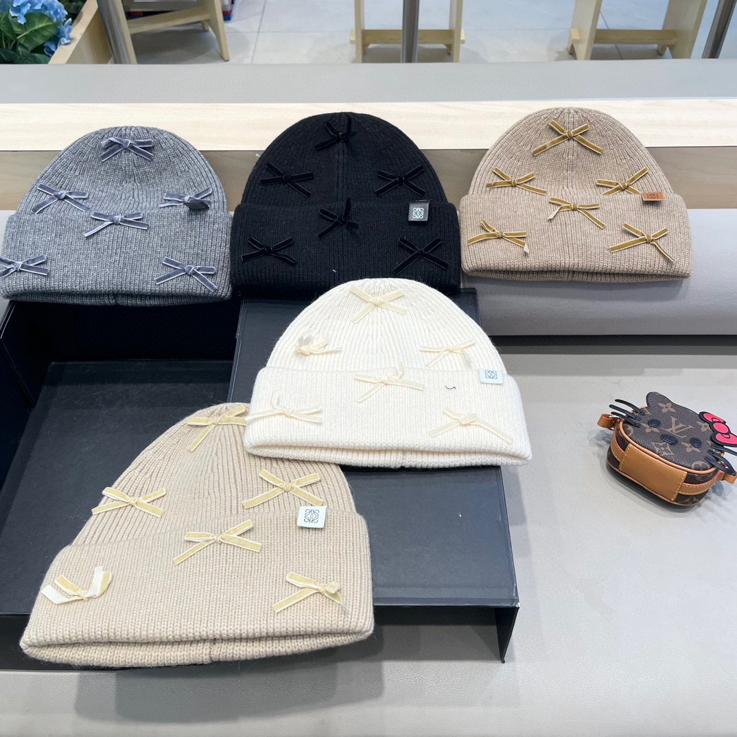 P138 The Loveloewe is so sweet! Butterflies knitted rabbit furry hats in the autumn winters - 图片 5