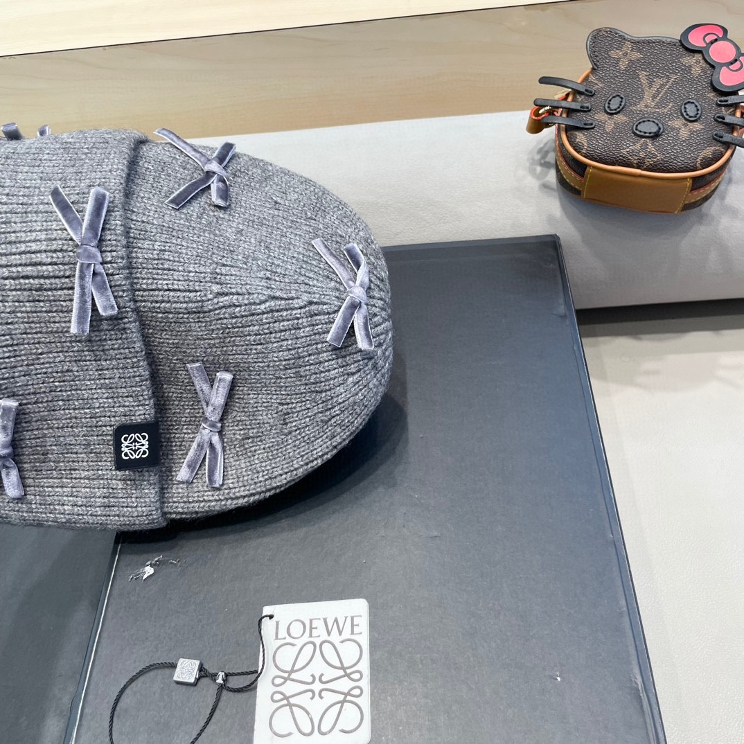 P138 The Loveloewe is so sweet! Butterflies knitted rabbit furry hats in the autumn winters - 图片 6