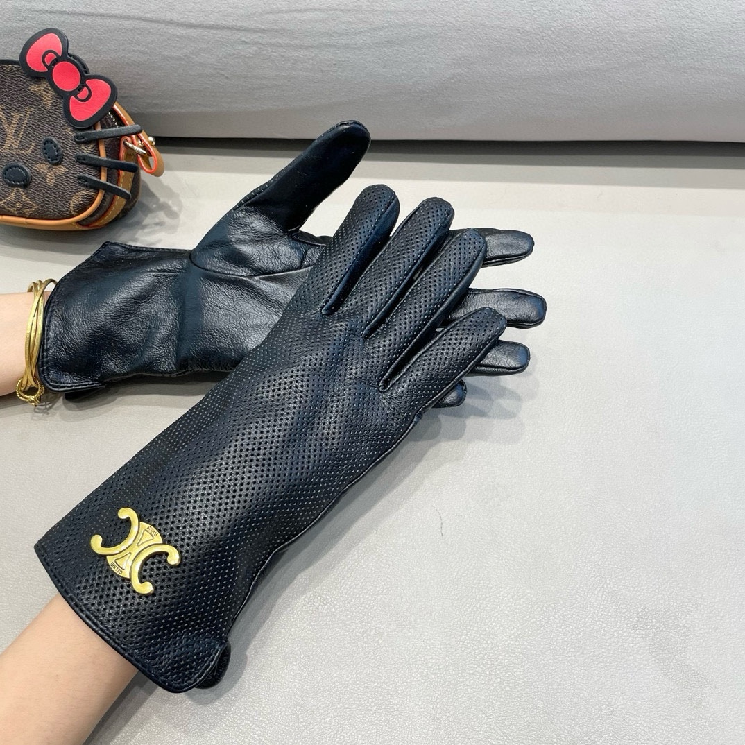 Céline’s New Lamb-Skin Fashion Gloves: Cozy, Soft, and Stylish for Autumn/Winter - 图片 4