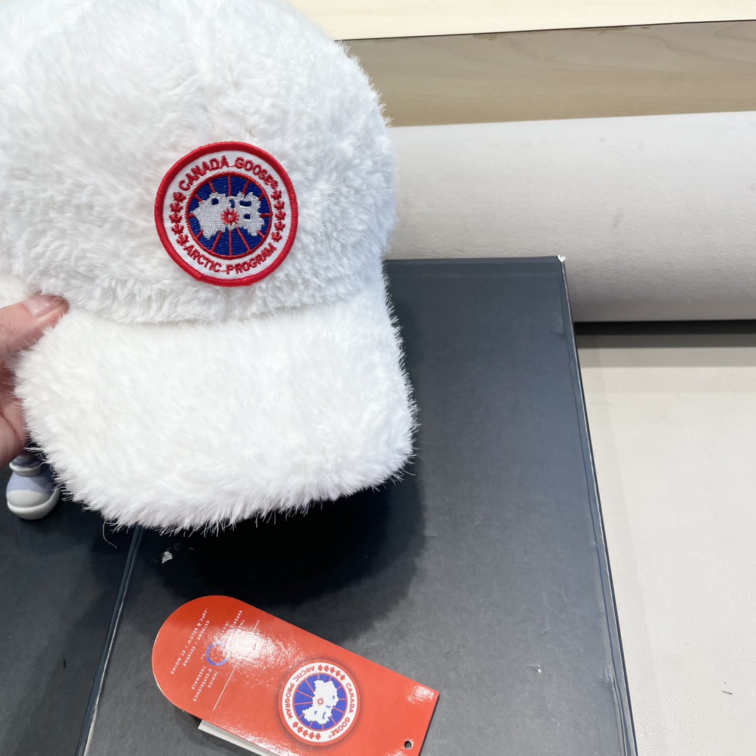 P105 CANADIAN OFFICIAL SIMONE GOOSE BASEBALL CAP WARMS UP IN THE AUTUMN AND WINTER - 图片 4
