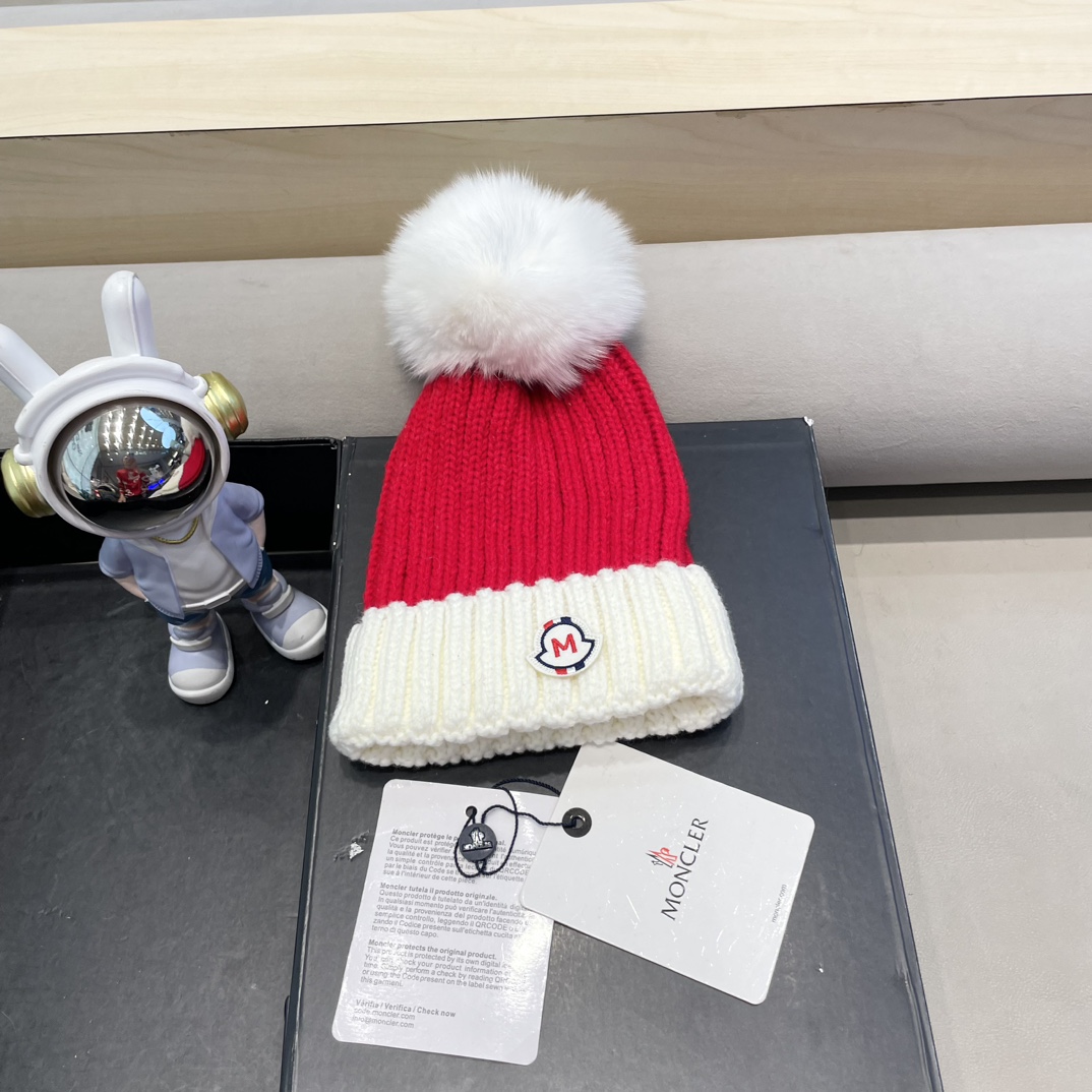 NO:217976,Moncler hat women Korean version Christmas fox wool ball hat parent-child autumn and winter thickened warm smiley wool knitted hat trendy hat fisherman hat baseball hat knitted hat, hat, christian louboutin, espadrilles, hats19860909moncler帽子女韩版圣诞狐狸毛球帽子亲子秋冬加厚保暖笑脸羊毛线针织帽潮帽子渔夫帽棒球帽针织帽,帽子,christian louboutin,espadrilles,hats,hat
