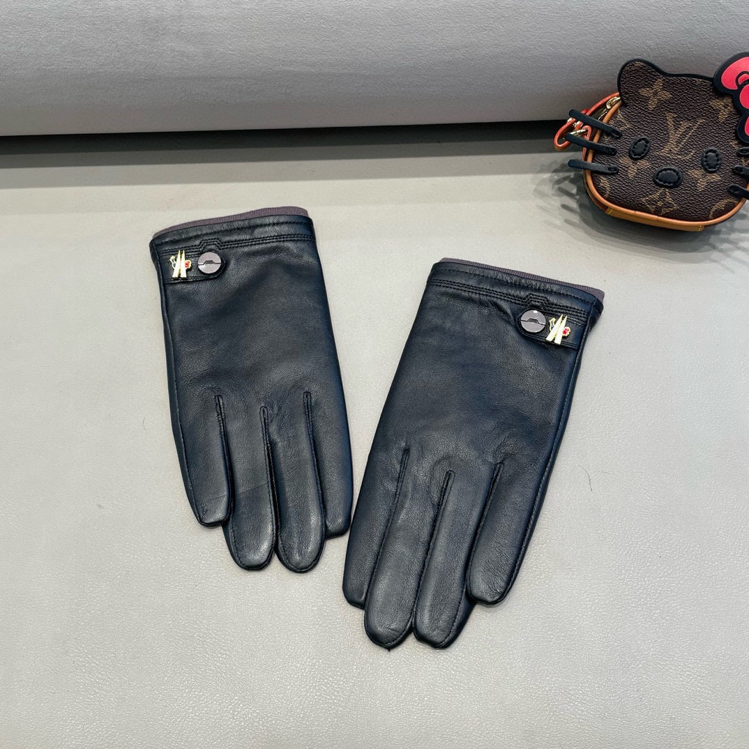 “Stylish Lamb-Skin Gloves for Autumn/Winter: Warm, Cozy, Classic Design (XL-XXL)” - 图片 1