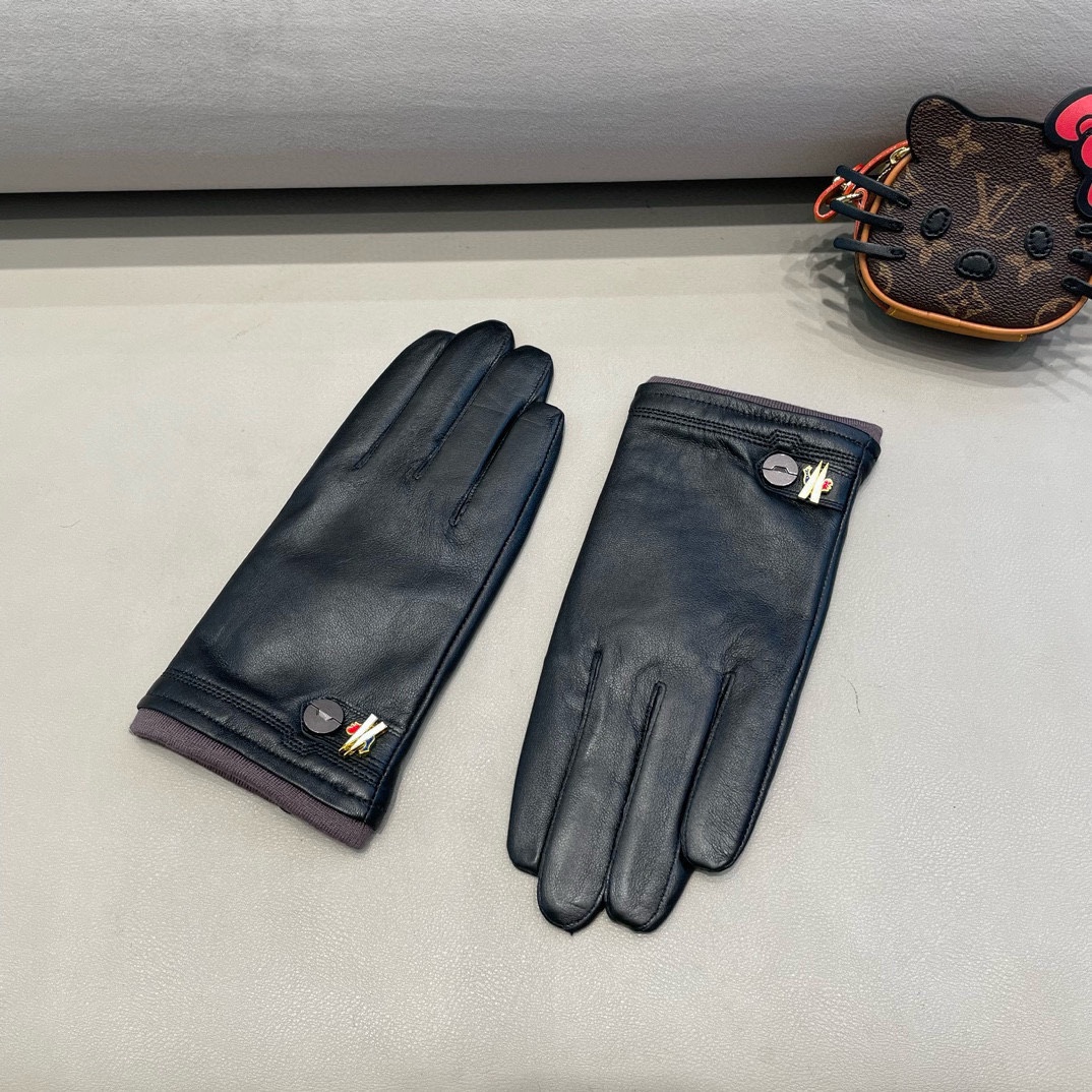 “Stylish Lamb-Skin Gloves for Autumn/Winter: Warm, Cozy, Classic Design (XL-XXL)” - 图片 4
