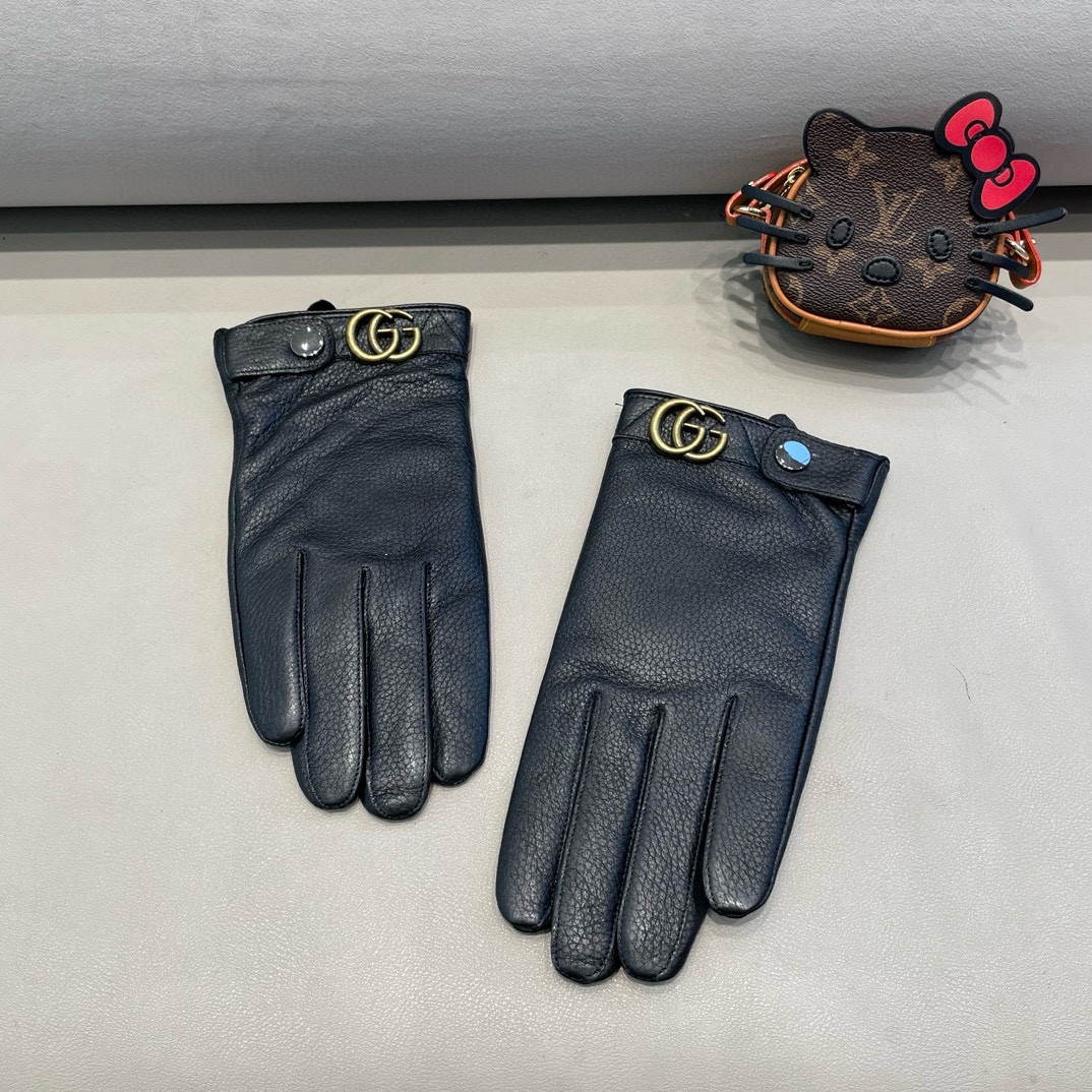 Luxurious Lamb-Skin Gloves by Gucci for Cozy Autumn and Winter Fashion - 图片 1