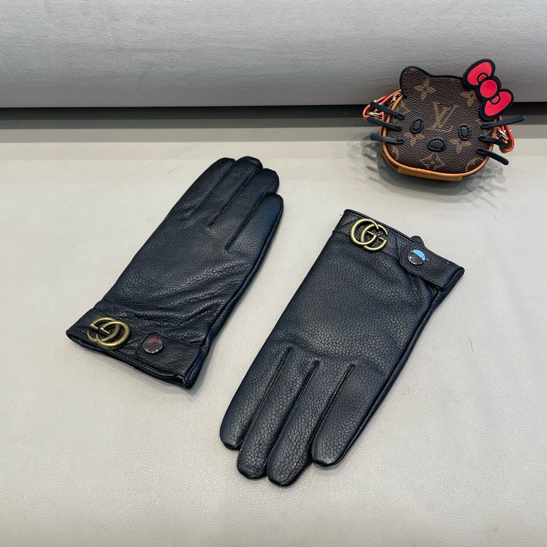 Luxurious Lamb-Skin Gloves by Gucci for Cozy Autumn and Winter Fashion - 图片 4