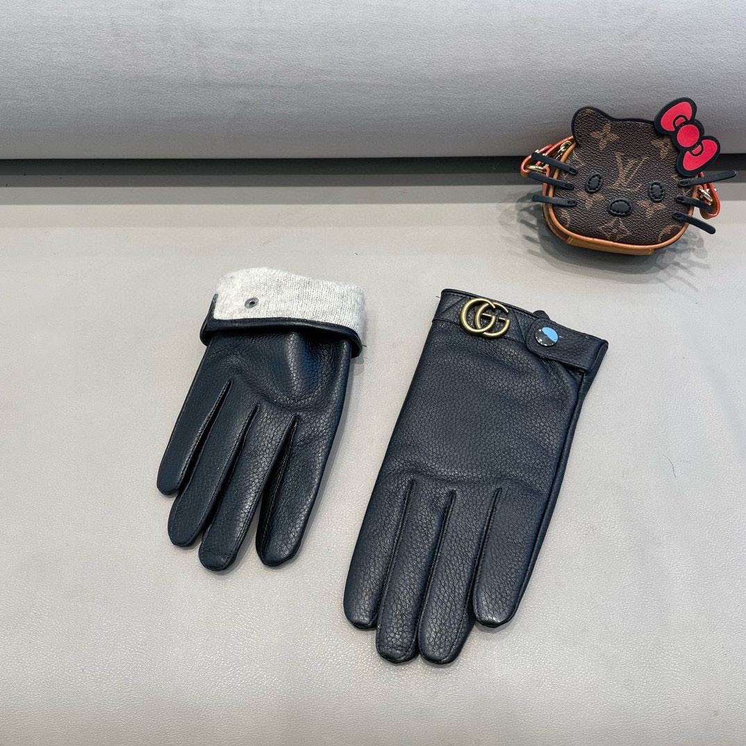 Luxurious Lamb-Skin Gloves by Gucci for Cozy Autumn and Winter Fashion - 图片 9