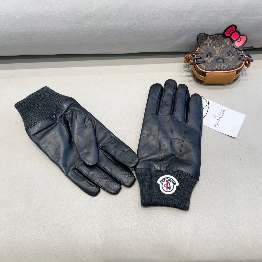 Moncler Lamb-Skin Gloves: Fashionable, Warm, Cozy, XL and XXL Sizes Available - 图片 7