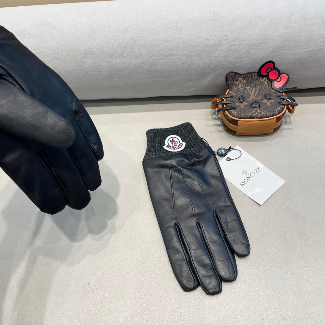 Moncler Lamb-Skin Gloves: Fashionable, Warm, Cozy, XL and XXL Sizes Available - 图片 4