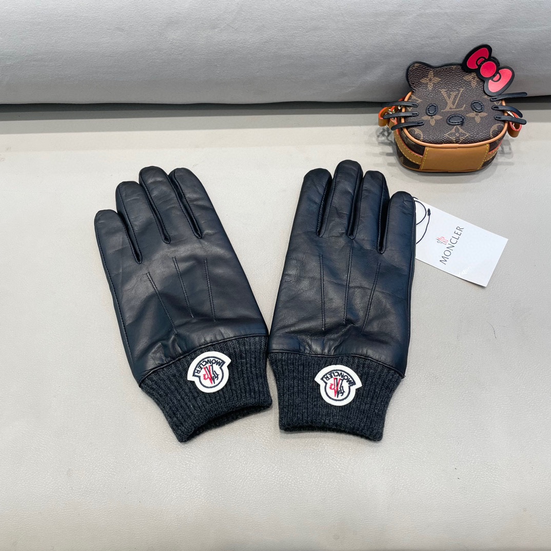 Moncler Lamb-Skin Gloves: Fashionable, Warm, Cozy, XL and XXL Sizes Available - 图片 6