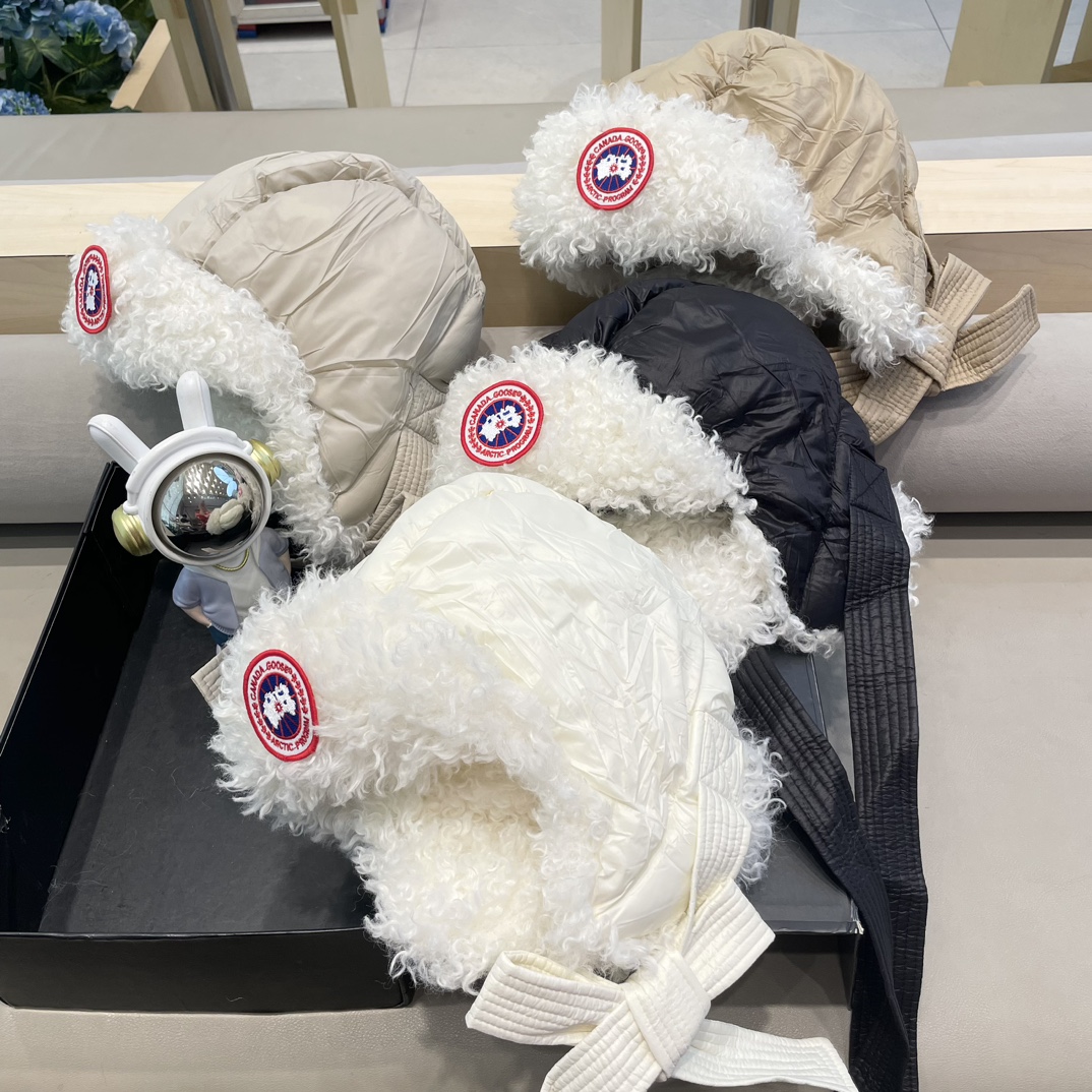 P126 CANADIAN GEESE, VELVET, RED HATS FOR THE WINTER, LITTLE WARM-FLOATED CAPS WITH VELVED SKI HATS - 图片 5