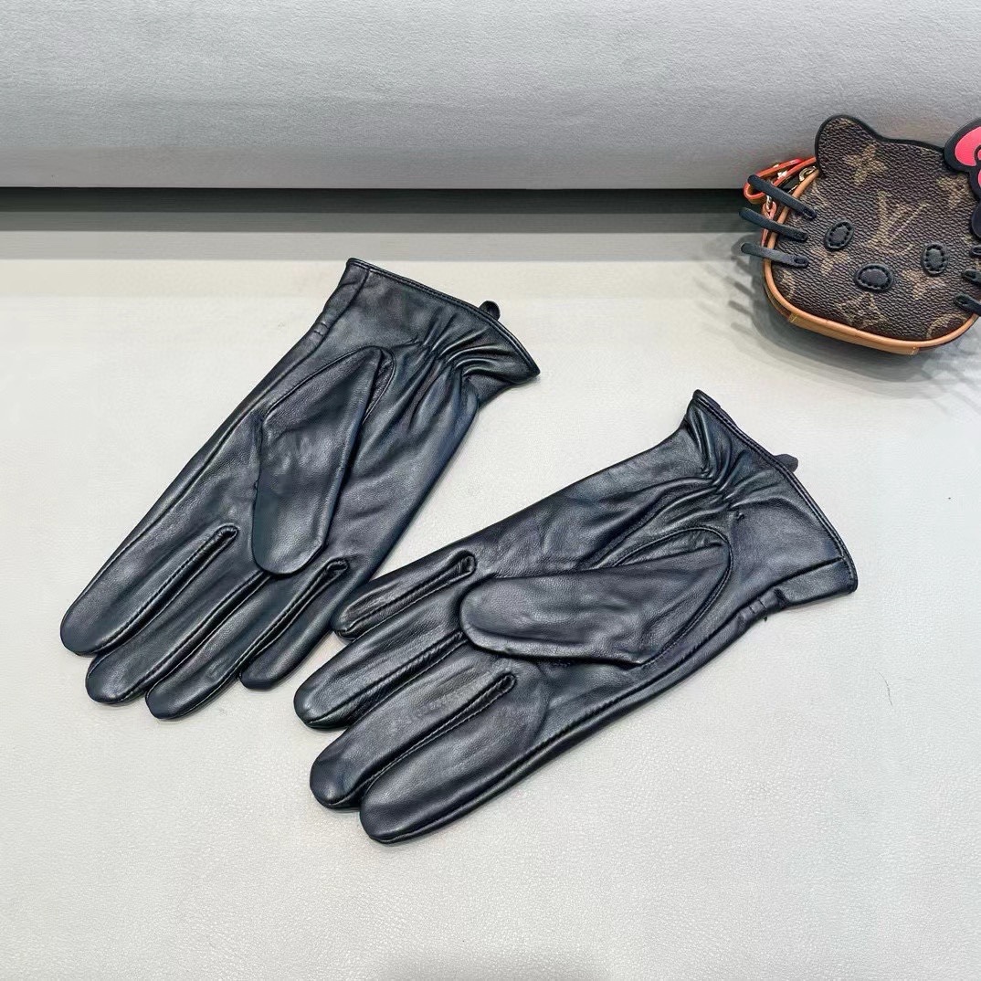 Luxurious Lamb-Skin Gloves by Gucci: Stylish, Warm, and Velvet for Autumn/Winter! Sizes XL/XXL. - 图片 2