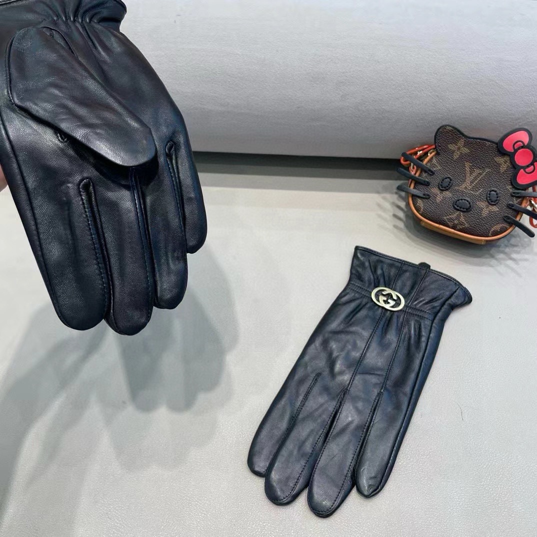 Luxurious Lamb-Skin Gloves by Gucci: Stylish, Warm, and Velvet for Autumn/Winter! Sizes XL/XXL. - 图片 7