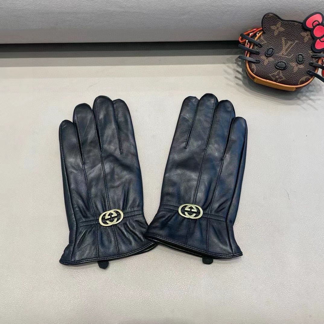 Luxurious Lamb-Skin Gloves by Gucci: Stylish, Warm, and Velvet for Autumn/Winter! Sizes XL/XXL. - 图片 8