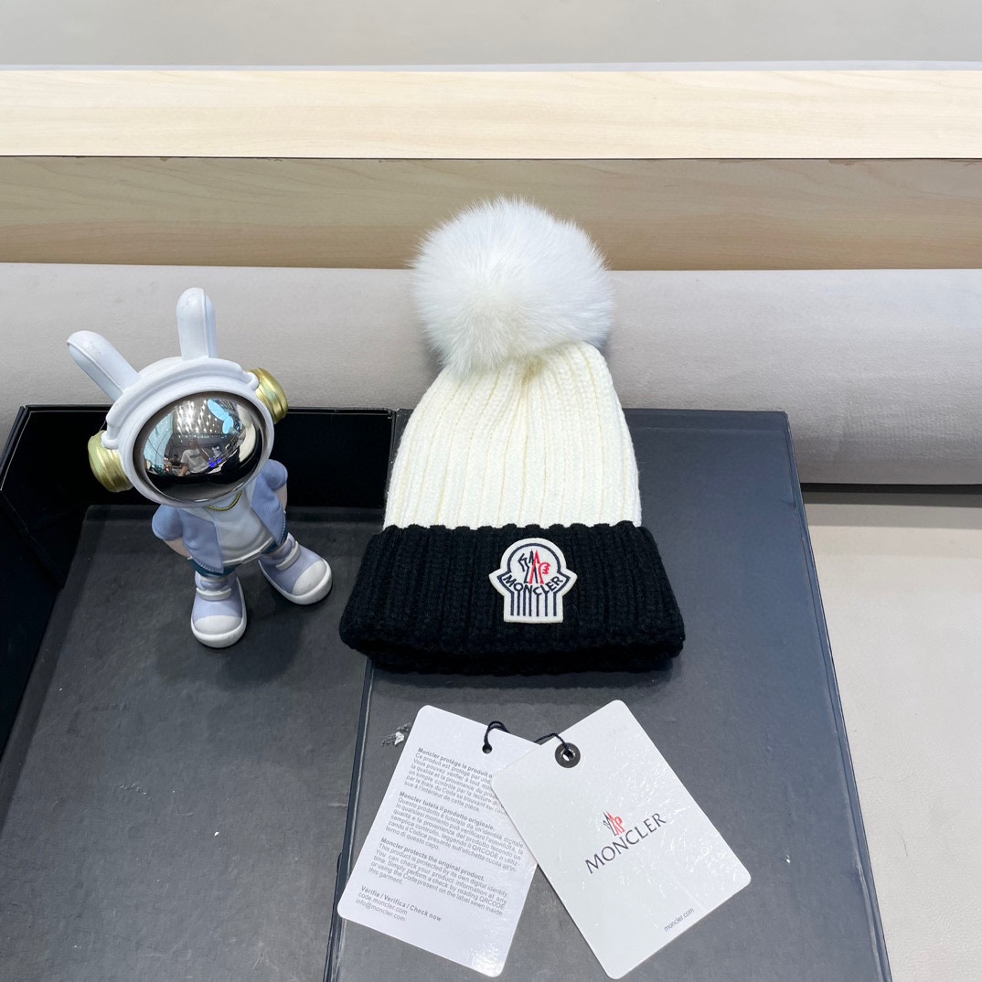 NO:220287,Moncler Korean version ins autumn and winter real fox wool ball wool hat women versatile fashion parent-child knit hat trendy hat fisherman hat baseball hat knit hat, hat, christian louboutin, espadrilles, hats19860909moncler韩版ins秋冬季真狐狸毛球毛线帽子女百搭时尚亲子针织帽潮帽子渔夫帽棒球帽针织帽,帽子,christian louboutin,espadrilles,hats,hat