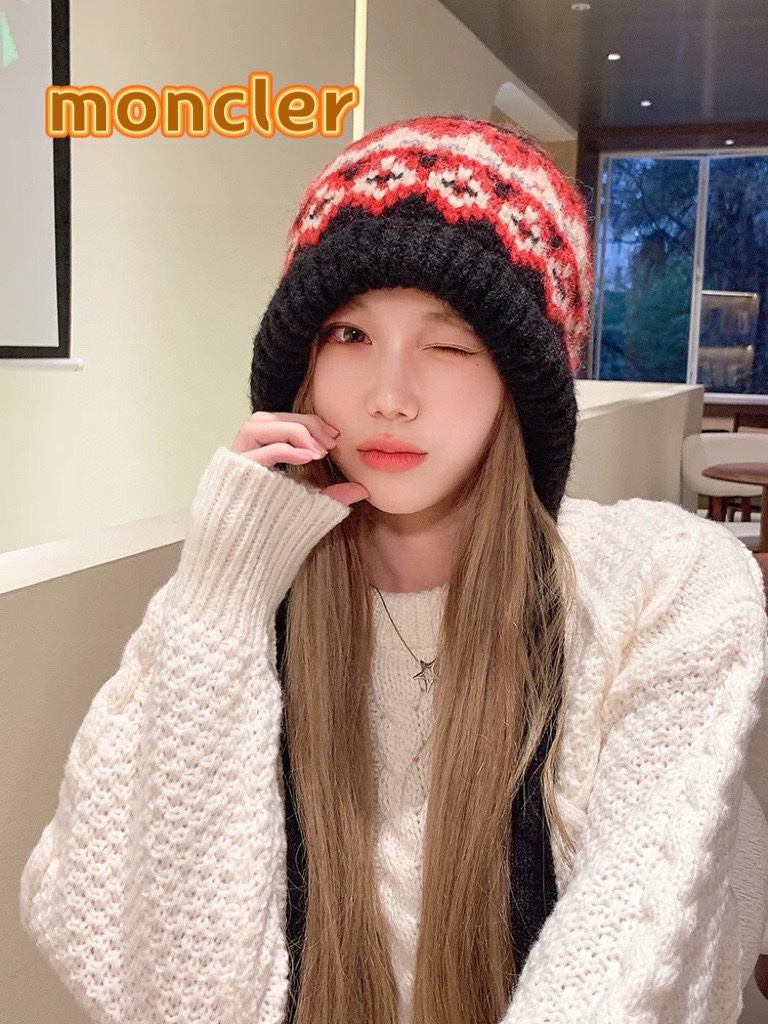 NO:220334,Moncler Fair Island style knitted hat women's winter retro balaclava hat bag hat warm ear protection wool hat trendy hat fisherman hat baseball hat knit hat, hat, christian louboutin, espadrilles,hats19860909moncler费尔岛风针织帽子女冬季复古巴拉克拉法帽包包帽保暖护耳毛线帽潮帽子渔夫帽棒球帽针织帽,帽子,christian louboutin,espadrilles,hats,hat