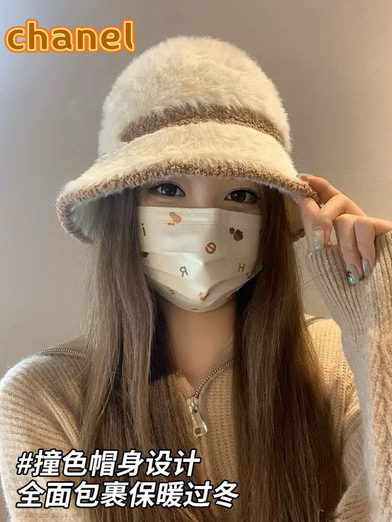 NO:218617,Chanel autumn and winter Korean version retro two-color warm basin hat women versatile plus velvet warm cold fashion face small fisherman hat trendy hat fisherman hat baseball hat knit hat, hat, chanel, espadrilles, hats19860909Chanel秋冬韩版复古双色保暖盆帽女百搭加绒保暖防寒时尚显脸小渔夫帽潮帽子渔夫帽棒球帽针织帽,帽子,chanel,espadrilles,hats,hat