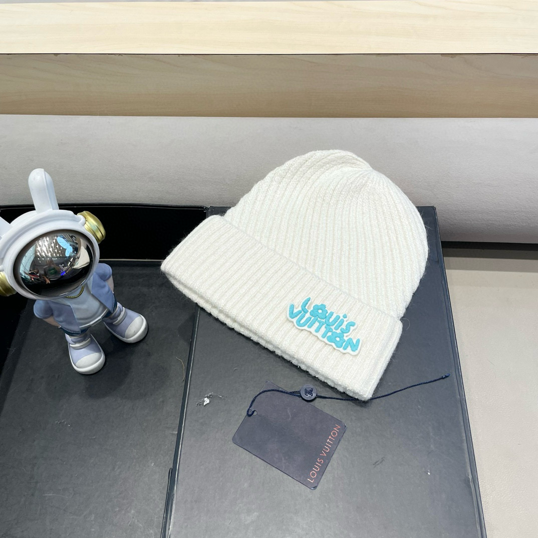  LV路易威登 秋冬新款针织羊毛帽，保暖毛线帽，70羊毛%30兔毛，跑量多色