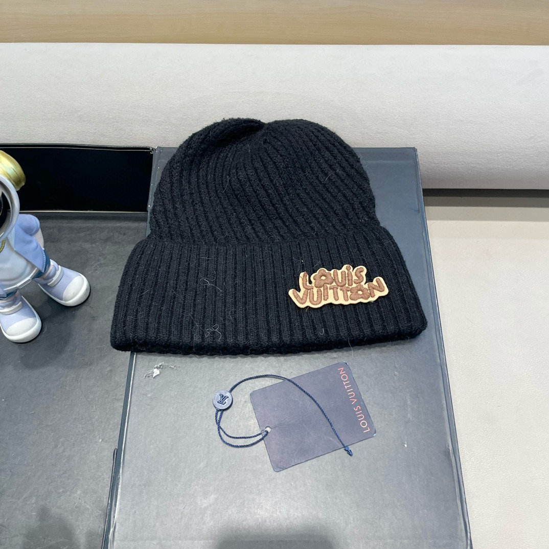  LV路易威登 秋冬新款针织羊毛帽，保暖毛线帽，70羊毛%30兔毛，跑量多色