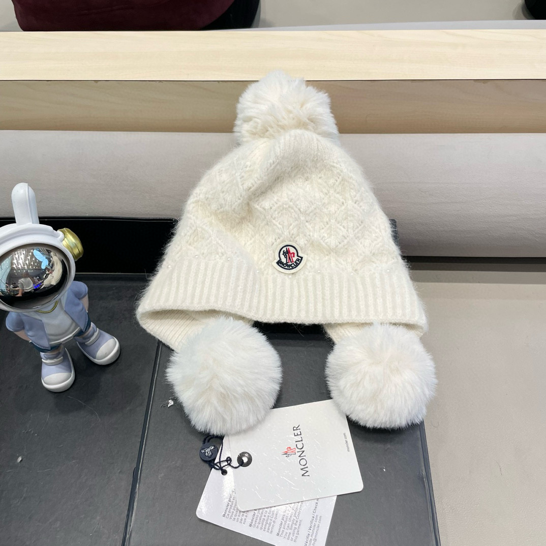 NO:219020,Moncler cute three-ball wool hat for women in autumn and winter new rabbit wool knitted thick warm riding versatile cold hat hat fisherman hat baseball hat knit hat, hat, christian louboutin, espadrilles, hats19860909moncler可爱三球毛线帽女秋冬季新款兔毛针织加厚保暖骑行百搭防寒帽帽子渔夫帽棒球帽针织帽,帽子,christian louboutin,espadrilles,hats,hat