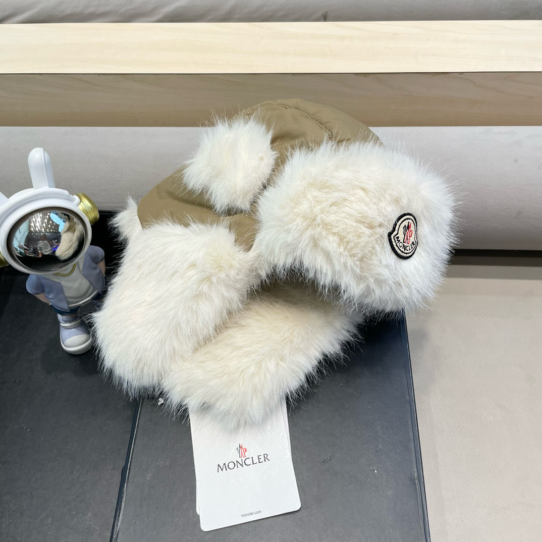 moncler东北防寒雷锋帽子女款秋冬季毛绒加厚保暖骑行电动车防风护耳棉帽