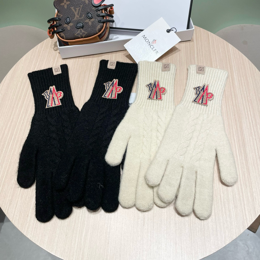 NO:294143,Moncler retro twist knitted wool gloves in autumn and winter warm touch screen reveal two-finger wrist guards extended foldable gloves, gloves, gloves19860909moncler复古麻花针织羊毛手套秋冬保暖触屏露二指护腕加长可翻折手套,手套,gloves,accessory