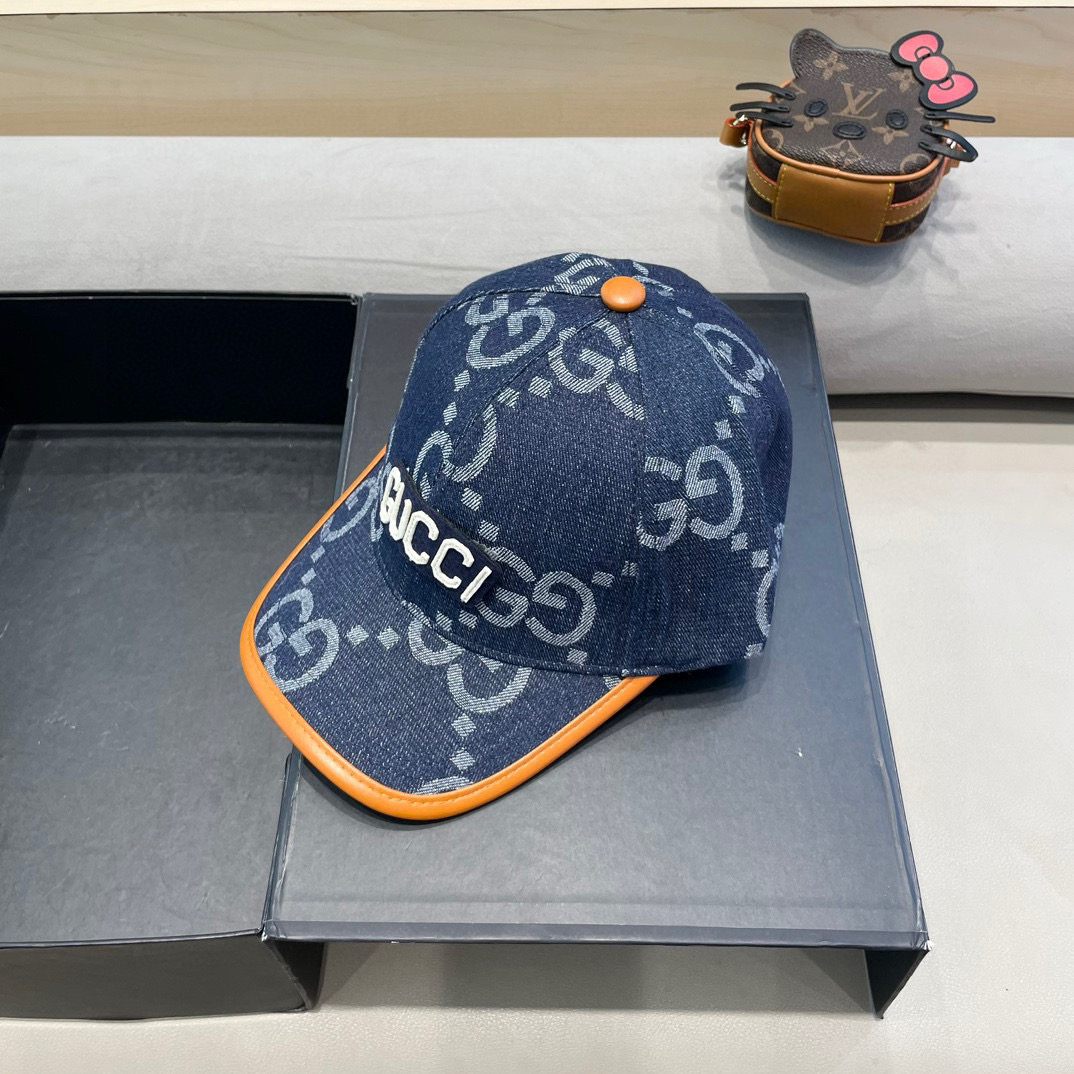  古奇Gucci 新款原单棒球帽🧢， 精致純也格调很有感觉，很酷很时尚，专柜断货热门，质量超赞