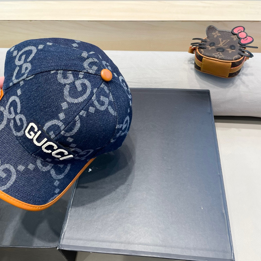  古奇Gucci 新款原单棒球帽🧢， 精致純也格调很有感觉，很酷很时尚，专柜断货热门，质量超赞