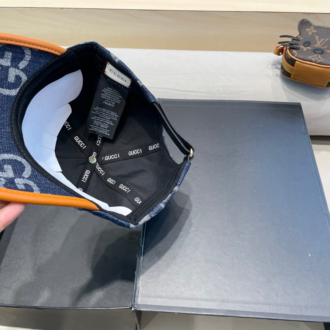  古奇Gucci 新款原单棒球帽🧢， 精致純也格调很有感觉，很酷很时尚，专柜断货热门，质量超赞